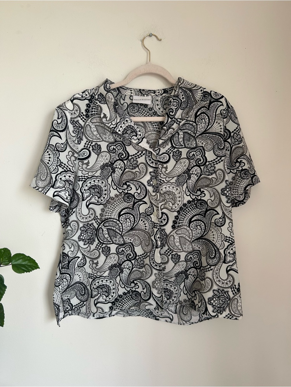 Alfred Dunner Paisley Short-Sleeve Women's Top